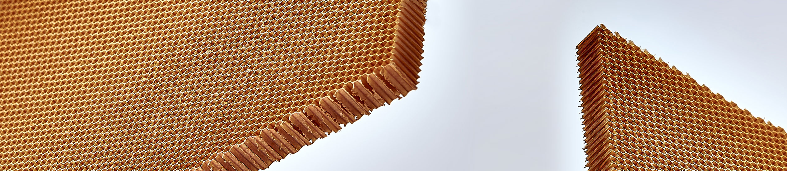 Il nido d'ape in Nomex® è un prodotto non metallico, leggero e resistente realizzato con carta aramidica. È usato principalmente nel settore aeronautico.